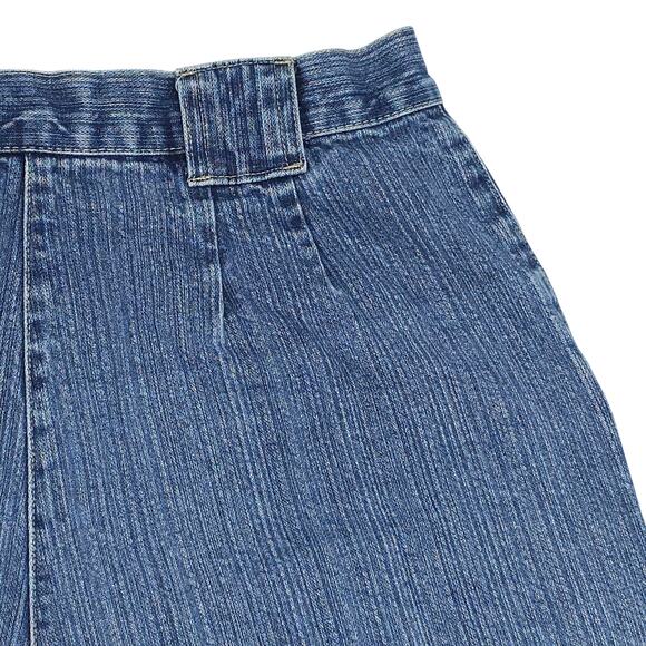 Sonoma Jean Company Shorts Womens 10 Blue Denim High Rise Cuffed Vintage Style - Picture 10 of 12